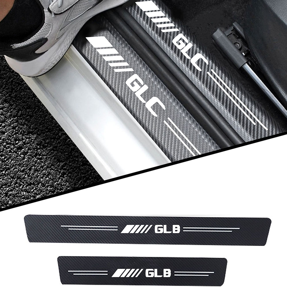Crepe Pan Carbon - 4 pçs adesivo de carro porta